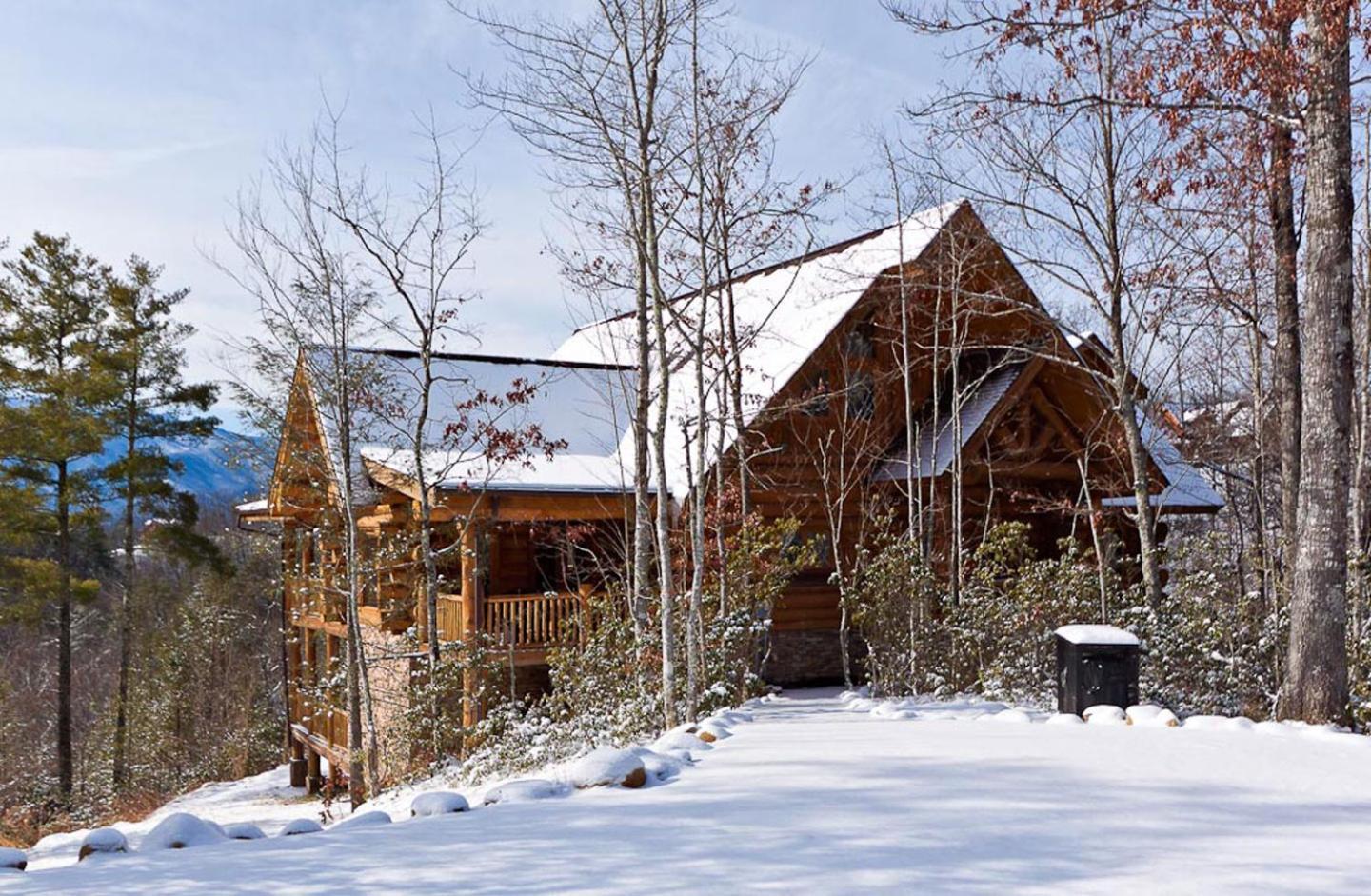 Big Bear Ridge Lodge - Breathtaking Mountain Views And Private Forest Scenes In Amazing Large Log Cabin Gatlinburg Exteriér fotografie